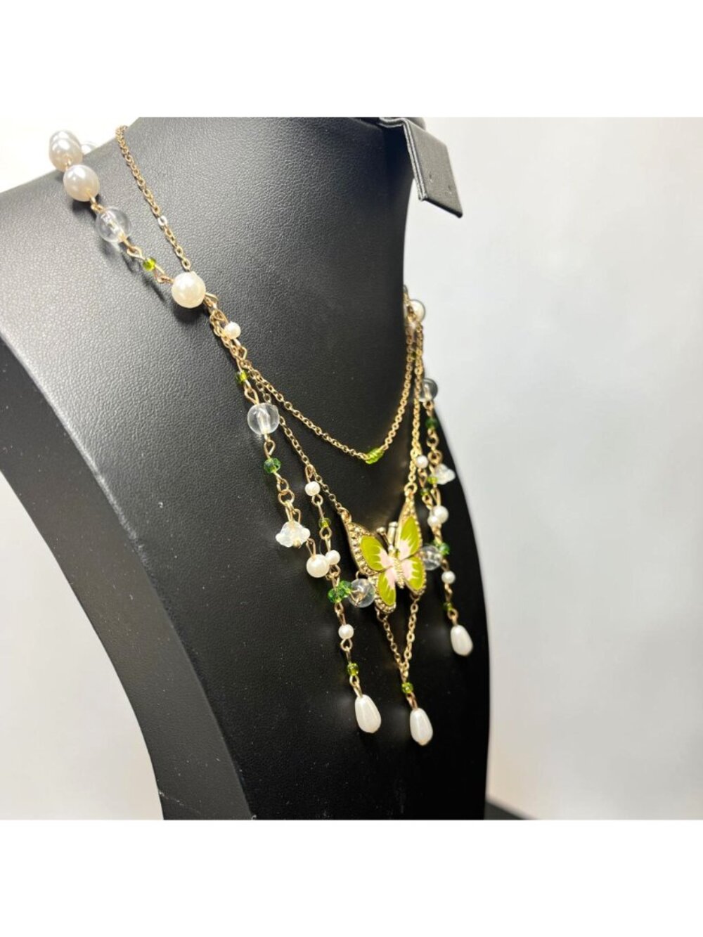 Fairycore Butterfly Statement Necklace Cottagecore Woodland Fairy Coquette Y2K - Picture 3 of 4